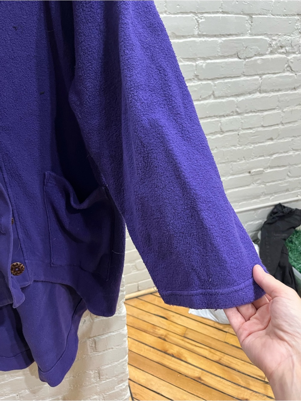 MOVING SALE! Blue Fish Hooded Jacket - Picture 4 of 7